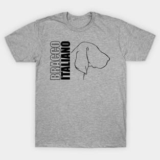 Bracco Italiano profile dog mom gift T-Shirt